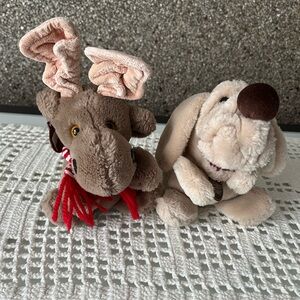Vintage adorable Ganz heritage collection wrinkles moose and dog